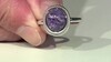 Anillo en plata con Charoita