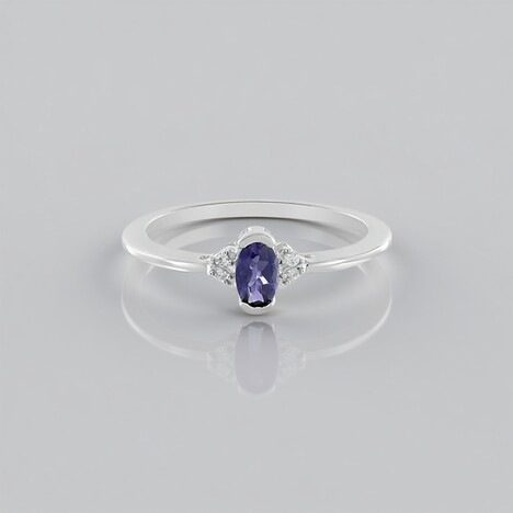Anello in argento con Iolite