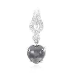 Ciondolo in argento con Ematite Nera