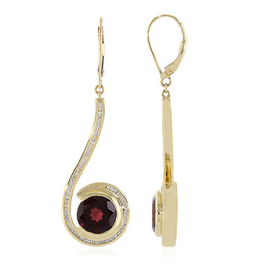 Orecchini in oro con Zircone Rosso (de Melo)