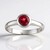 Anello in argento con Granato Mozambico