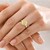 Gelber VS1 Diamant-Goldring