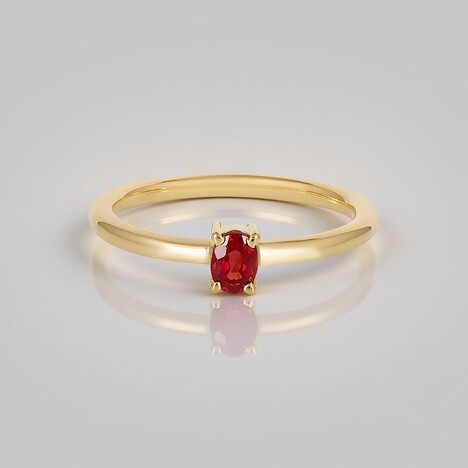 Anello in argento con Rubino Tanzania