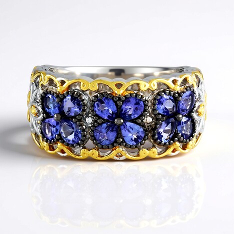 Anello in argento con Tanzanite (Gems en Vogue)