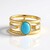 Anello in argento con Turchese Sleeping Beauty (KM by Juwelo)