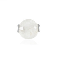 Zilveren hanger met een witte kwarts