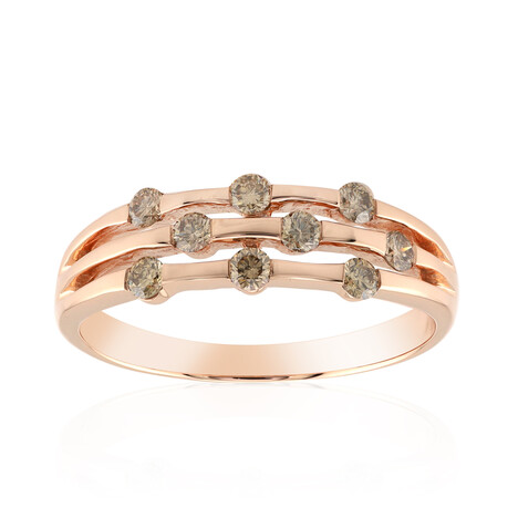 Anello in oro con Diamante Rose de France SI1 di Argyle (Annette)