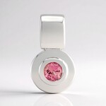 Ciondolo in argento con Tormalina Rosa Brasiliana (Pallanova)