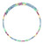 Collar al cuello en acero con Aguamarina de Brasil (Riya)