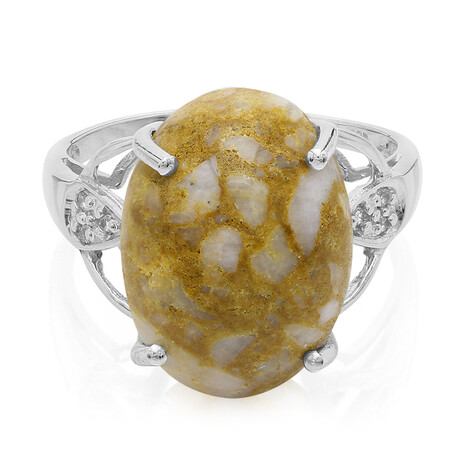 Anello in argento con Quarzo Dinosauro