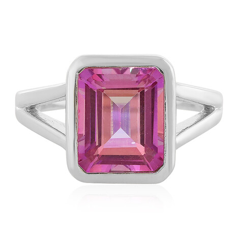 Anniversary Topaz Silver Ring