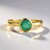 Bague en or et Emeraude de Colombie (de Melo)