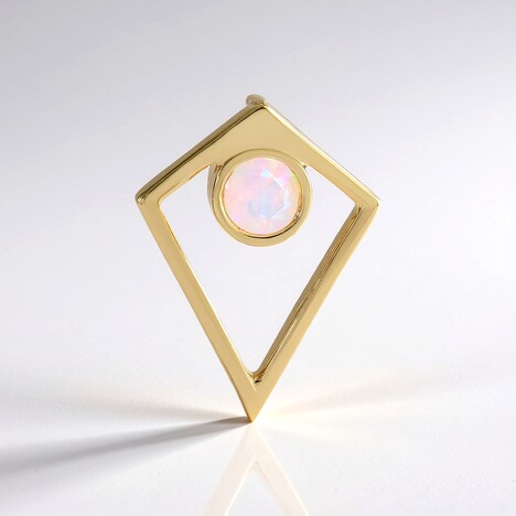 Pendentif en argent et Opale Welo (Adela Silber)