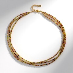 Collana in argento con Zircone Canarino