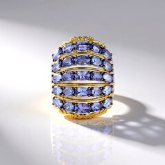 Anello in argento con Tanzanite