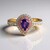 Anello in oro con Zaffiro Ceylon Porpora (Adela Gold)