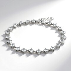 Bracciale in argento con Topazio Bianco