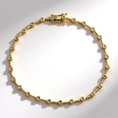 Bracciale in oro con Diamante Champagne I2 (de Melo Gold)