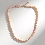 Collier en argent et Perle de culture d'eau douce rose (TPC)