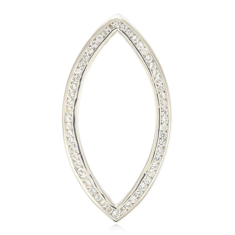 Ciondolo in argento con Topazio Bianco (MONOSONO COLLECTION)