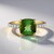 Anello in oro con Tormalina Verde Brasiliana (SUHANA)
