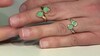 Zilveren ring met chrysopraasstenen (KM by Juwelo)