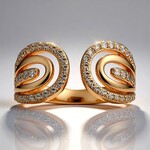 Anello in oro con Diamante Rose de France SI1 di Argyle (Annette)