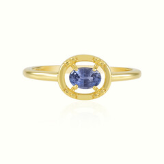 Anello in argento con Zaffiro Ceylon Blu