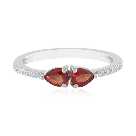 Anillo en plata con Rubí de Tanzania