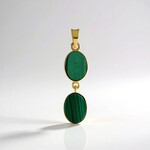 Ciondolo in argento con Malachite