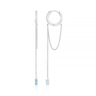 Orecchini in argento con Topazio Blu Cielo