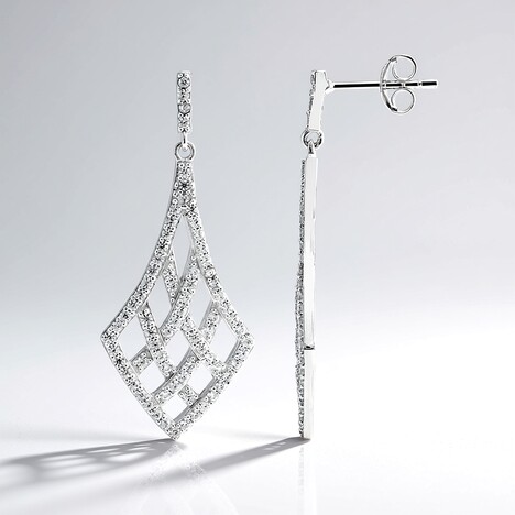 Orecchini in argento con Zircone