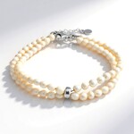 Bracciale in argento con Perla d'Acqua Dolce Bianca (TPC)