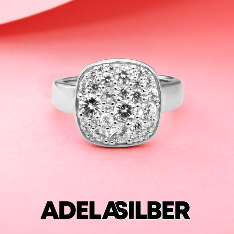 Zircon Silver Ring (Adela Silber)