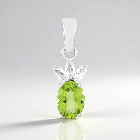 Ciondolo in argento con Peridoto