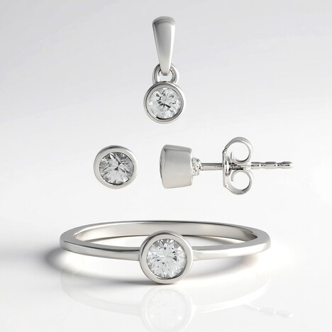 Anello in argento con Zircone (de Melo)