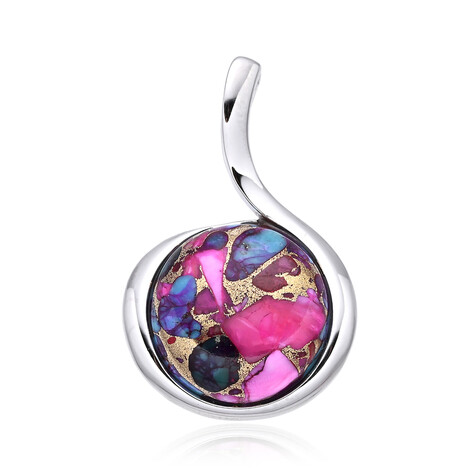 Ciondolo in argento con Mosaico turchese