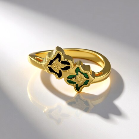 Anello in argento con Onice Nero