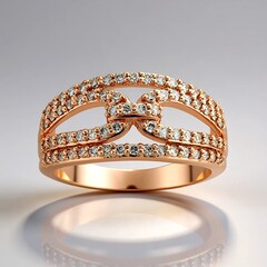 Anello in oro con Diamante Rose de France SI1 di Argyle (Annette)