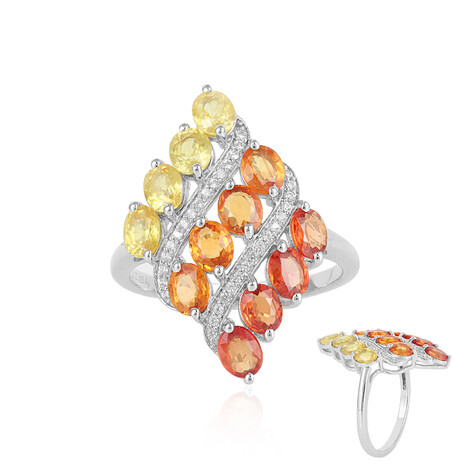 Bague en argent et Saphir