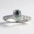 Anello in argento con Ametista Verde
