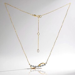 Collana in oro con Diamante IF (D) (Annette)