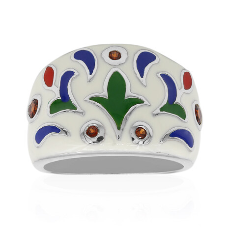 Mosambik-Granat-Silberring (TPC)