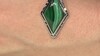 Pendentif en argent et Malachite (MONOSONO COLLECTION)