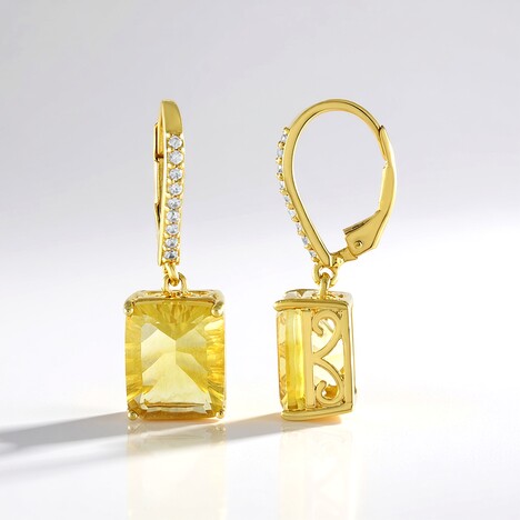 Orecchini in argento con Fluorite Gialla