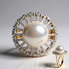 Anello in oro con Perla Tahitiana (TPC)