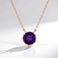 Amethyst-Silbercollier (Adela Silber)
