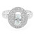 Anello in argento con Berillo Fancy