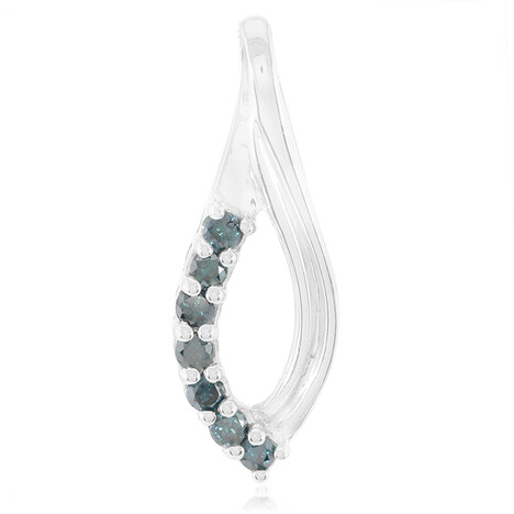 Pendentif en argent et Diamant fantaisie