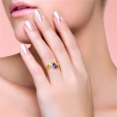 Bague en argent et Tanzanite